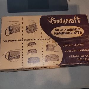 Vintage Tandy Leathercraft DIY Scrapbook Kit